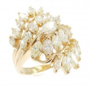 K18YG ダイヤモンド リング 2.67CT