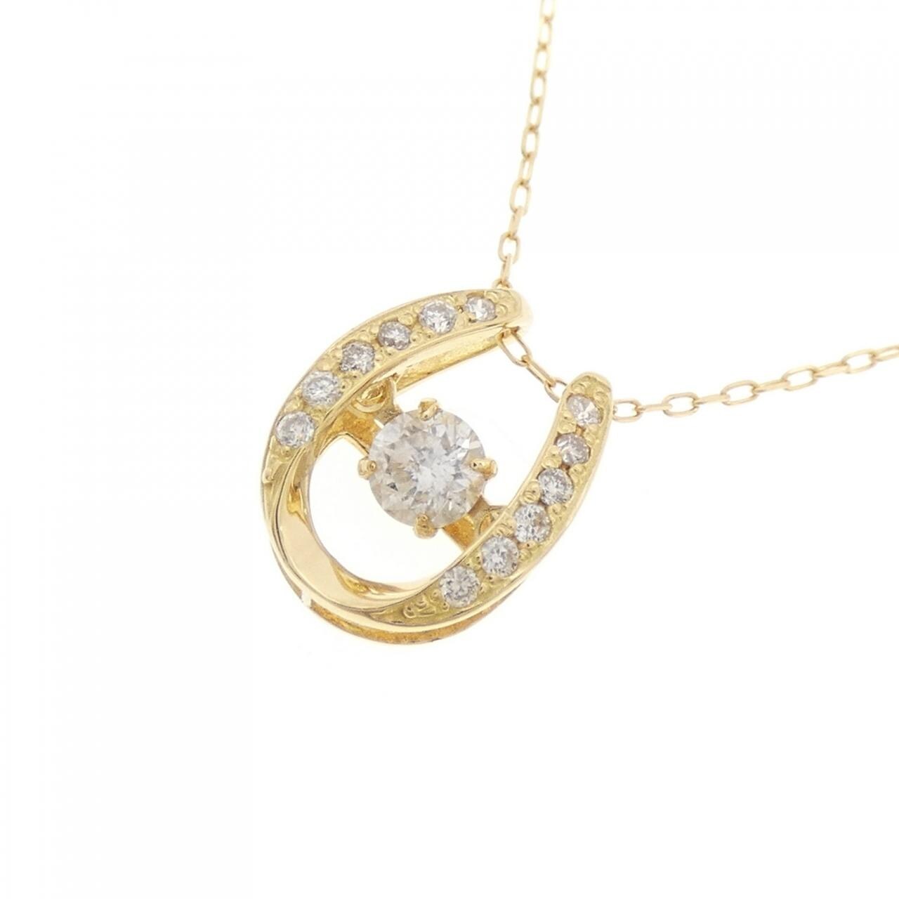 K18YG ダイヤモンド ネックレス 0.15CT