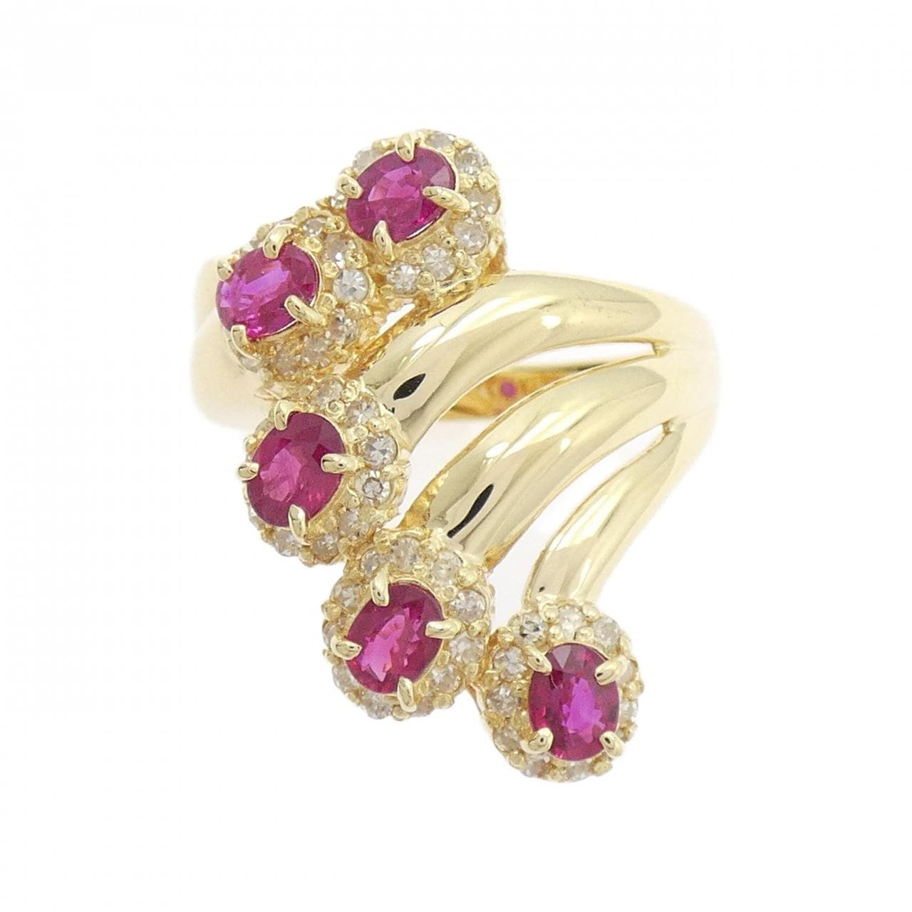 K18YG ルビー リング