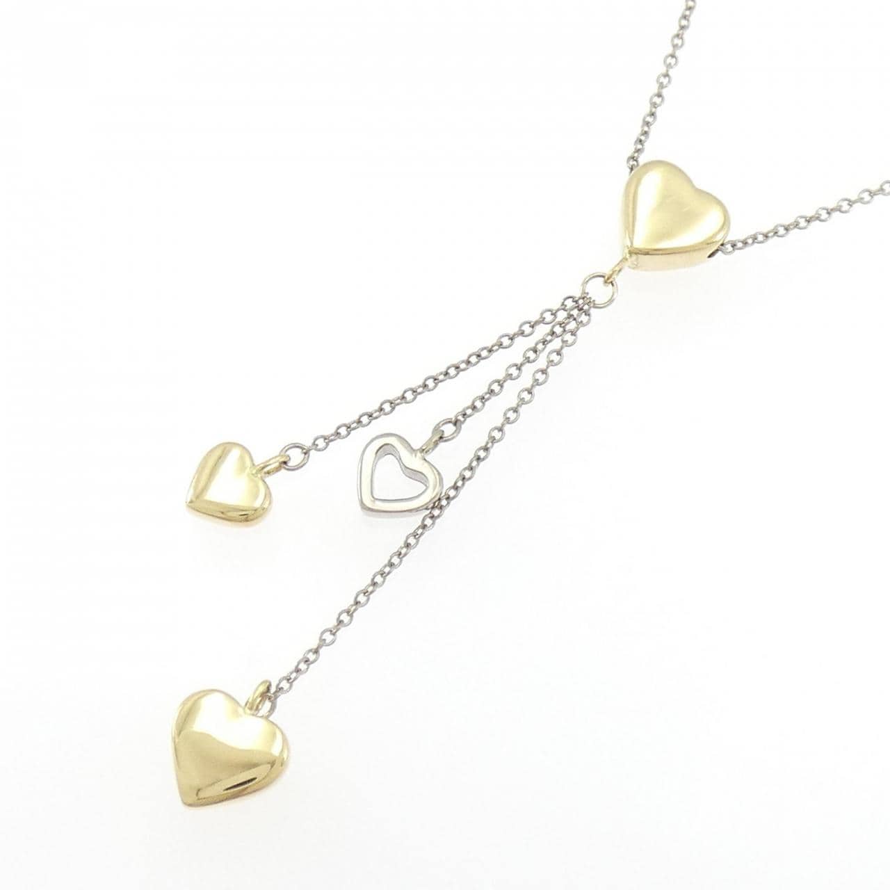 ティファニー マルチハートドロップペンダント ネックレス