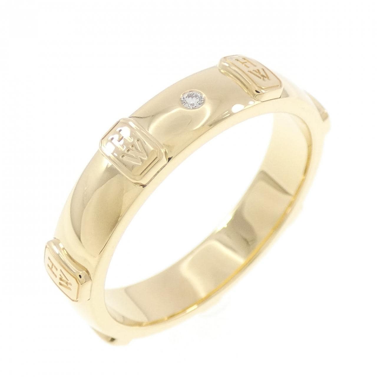 ハリーウィンストン HWロゴ リング