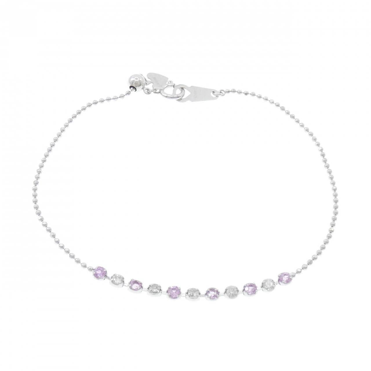 K18WG藍寶石手鏈0.30CT