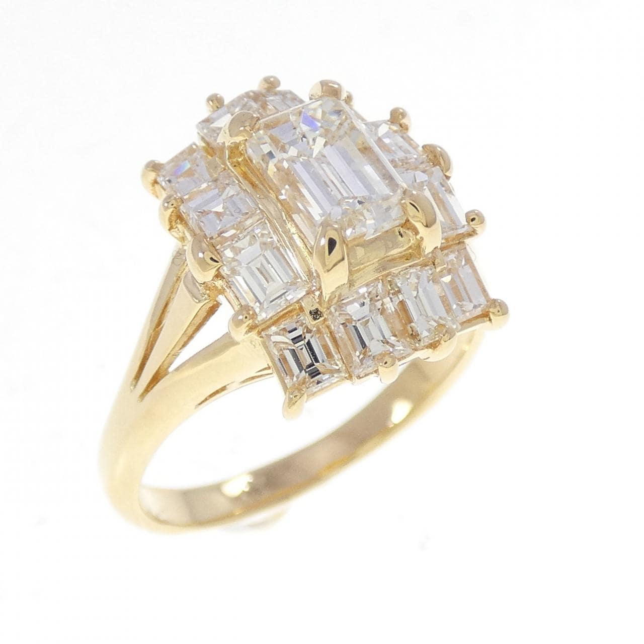 K18YG ダイヤモンド リング 1.080CT