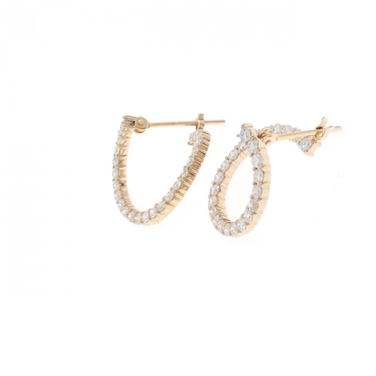K18PG ダイヤモンド ピアス 0.66CT