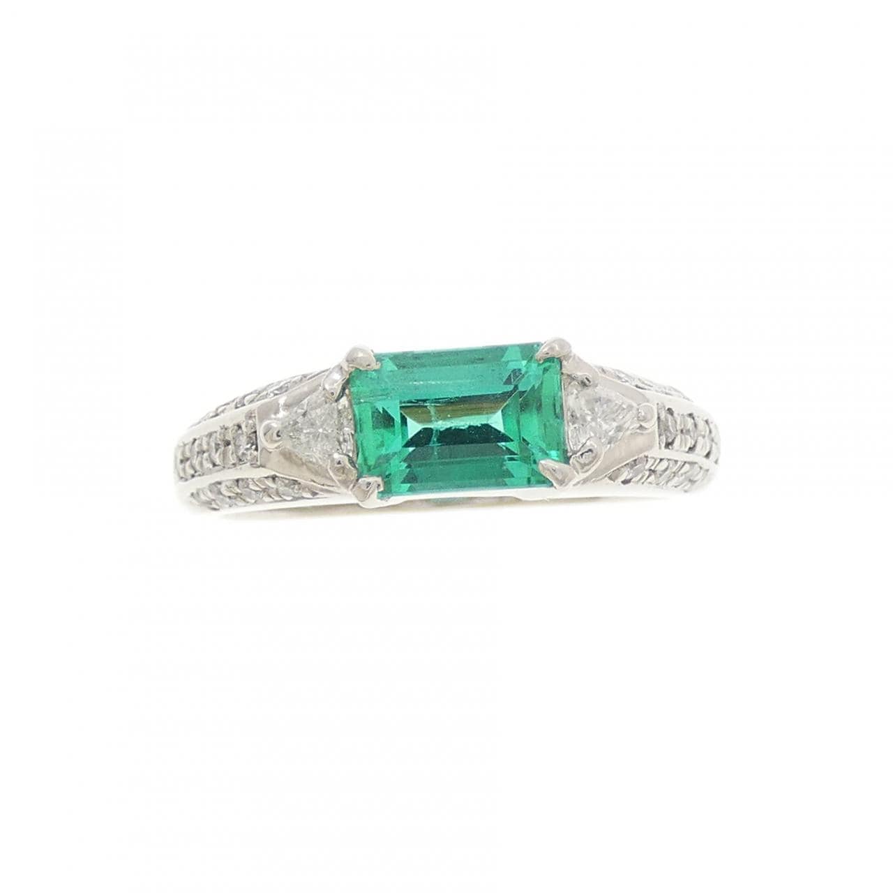 PT900 エメラルド リング 0.93CT