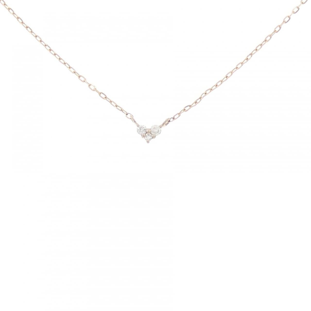エテ ハート ダイヤモンド ネックレス 0.01CT