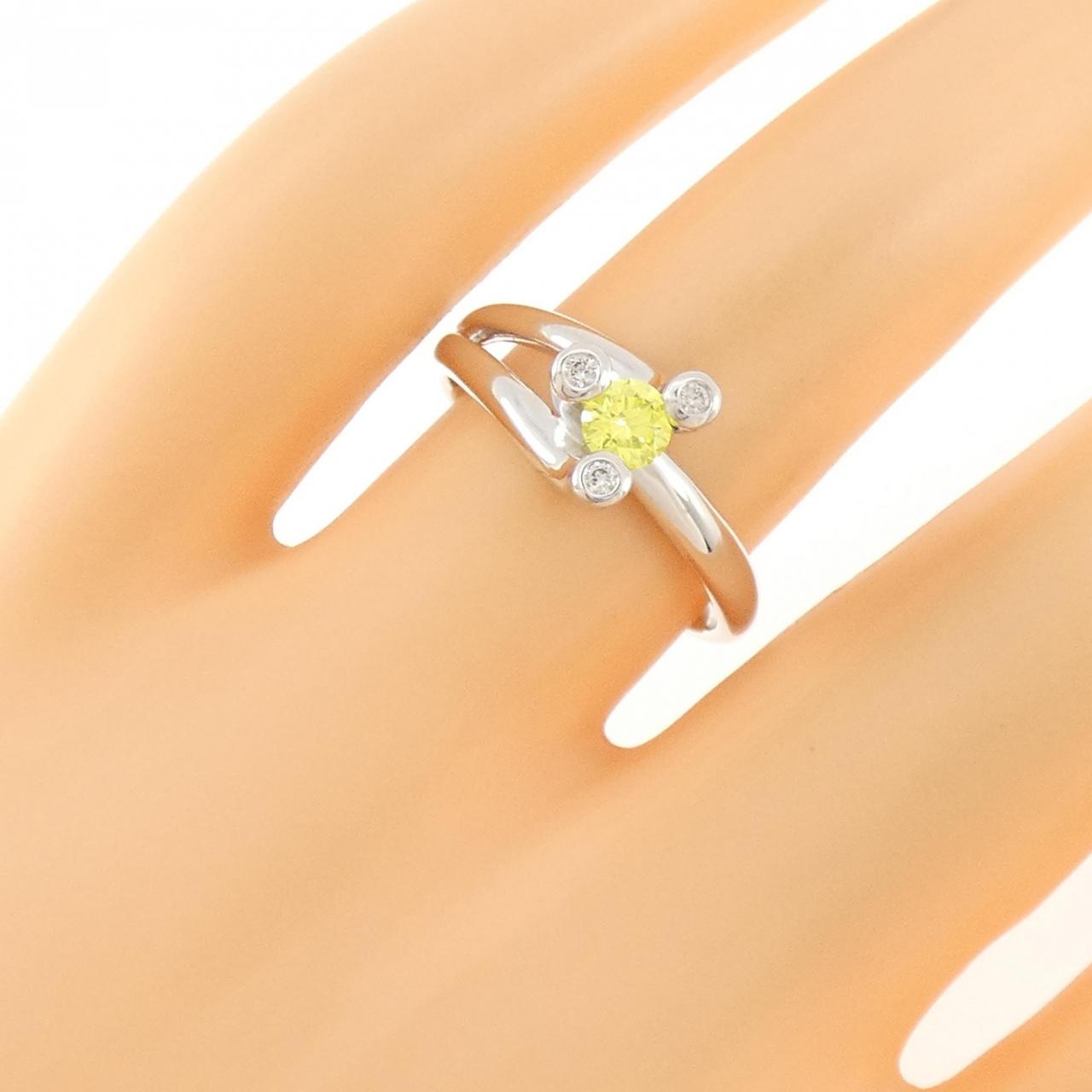 K18WG ダイヤモンド リング 0.218CT