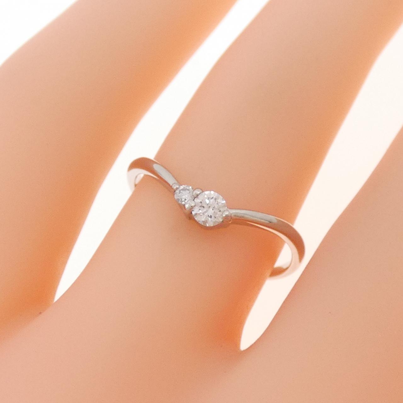 PT950 ダイヤモンド リング 0.1CT
