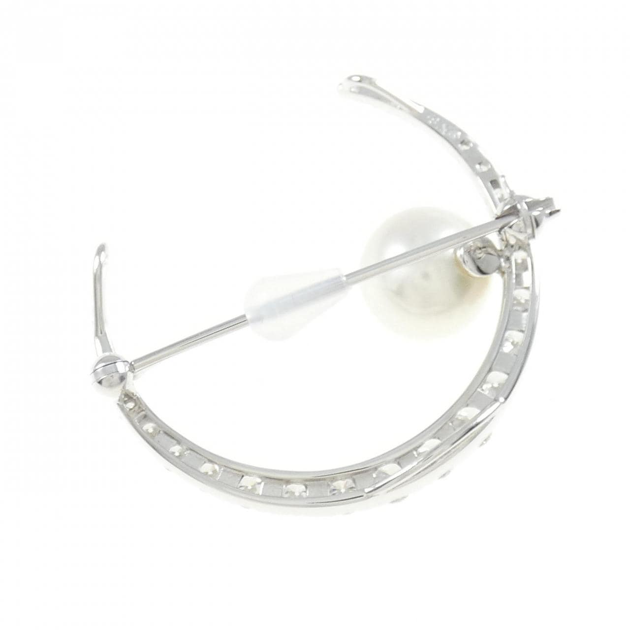 MIKIMOTO White Butterfly Pearl Brooch 10mm