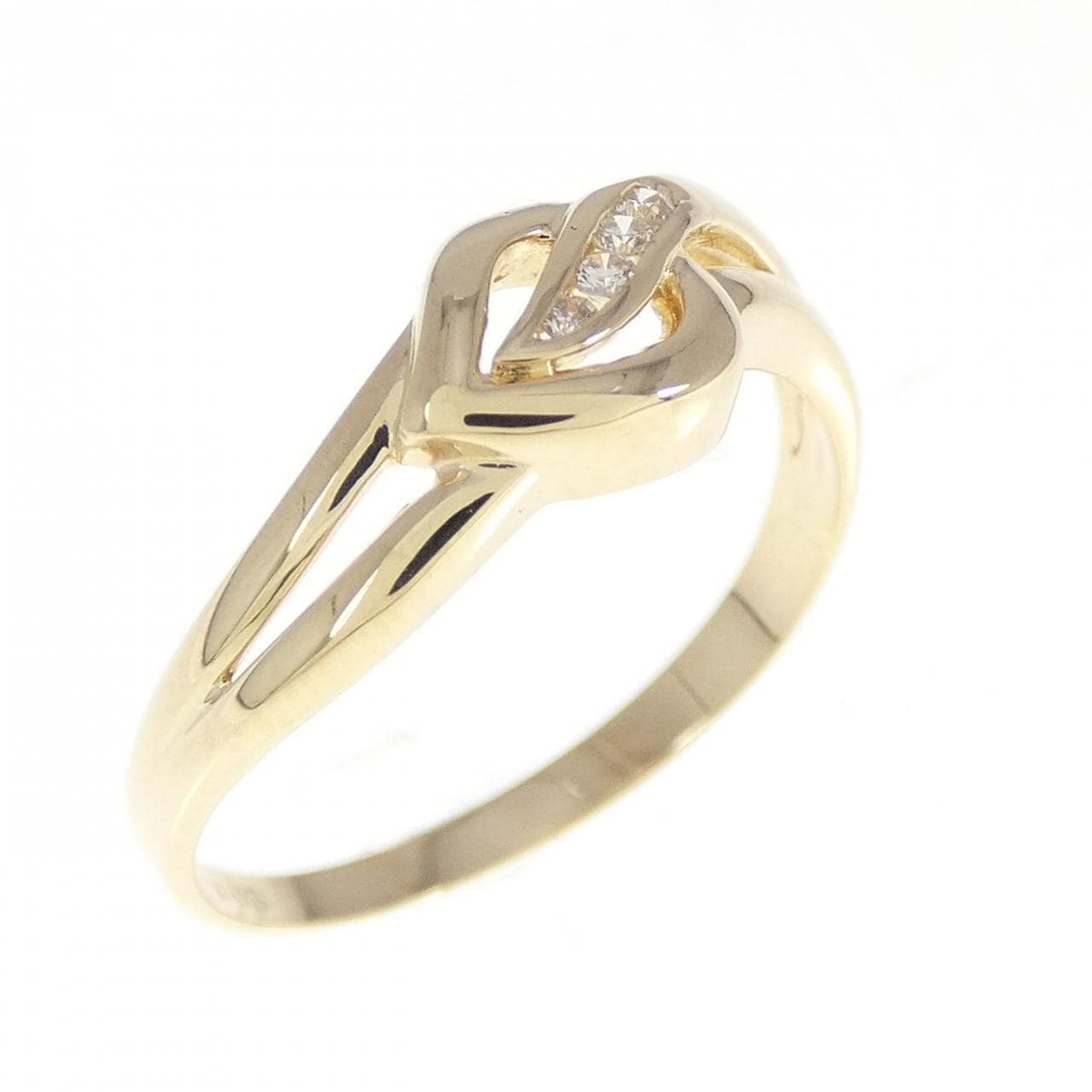 K18YG ダイヤモンド リング 0.03CT