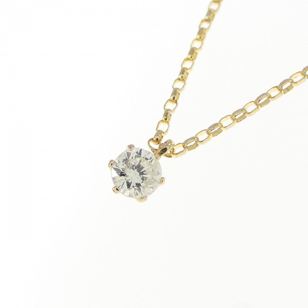 K18YG ダイヤモンド ネックレス 0.10CT