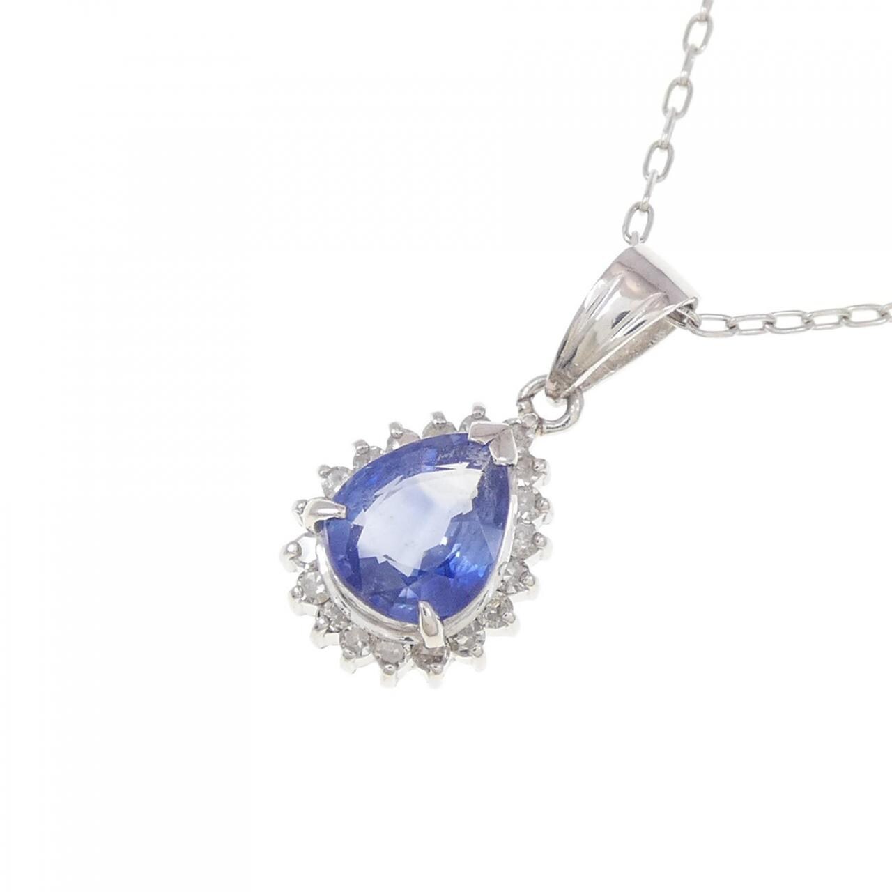 PT Sapphire Necklace 0.94CT