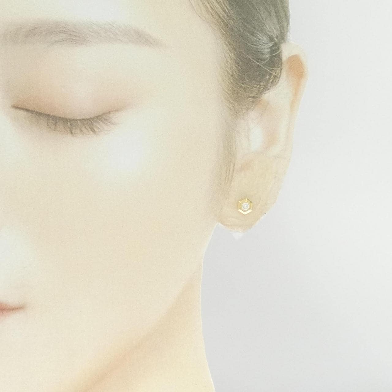 [Remake] K18YG Diamond earrings 0.16CT