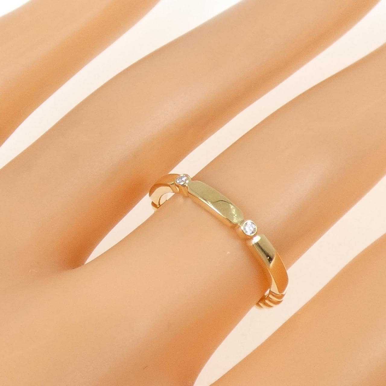 K18YG ダイヤモンド リング 0.03CT