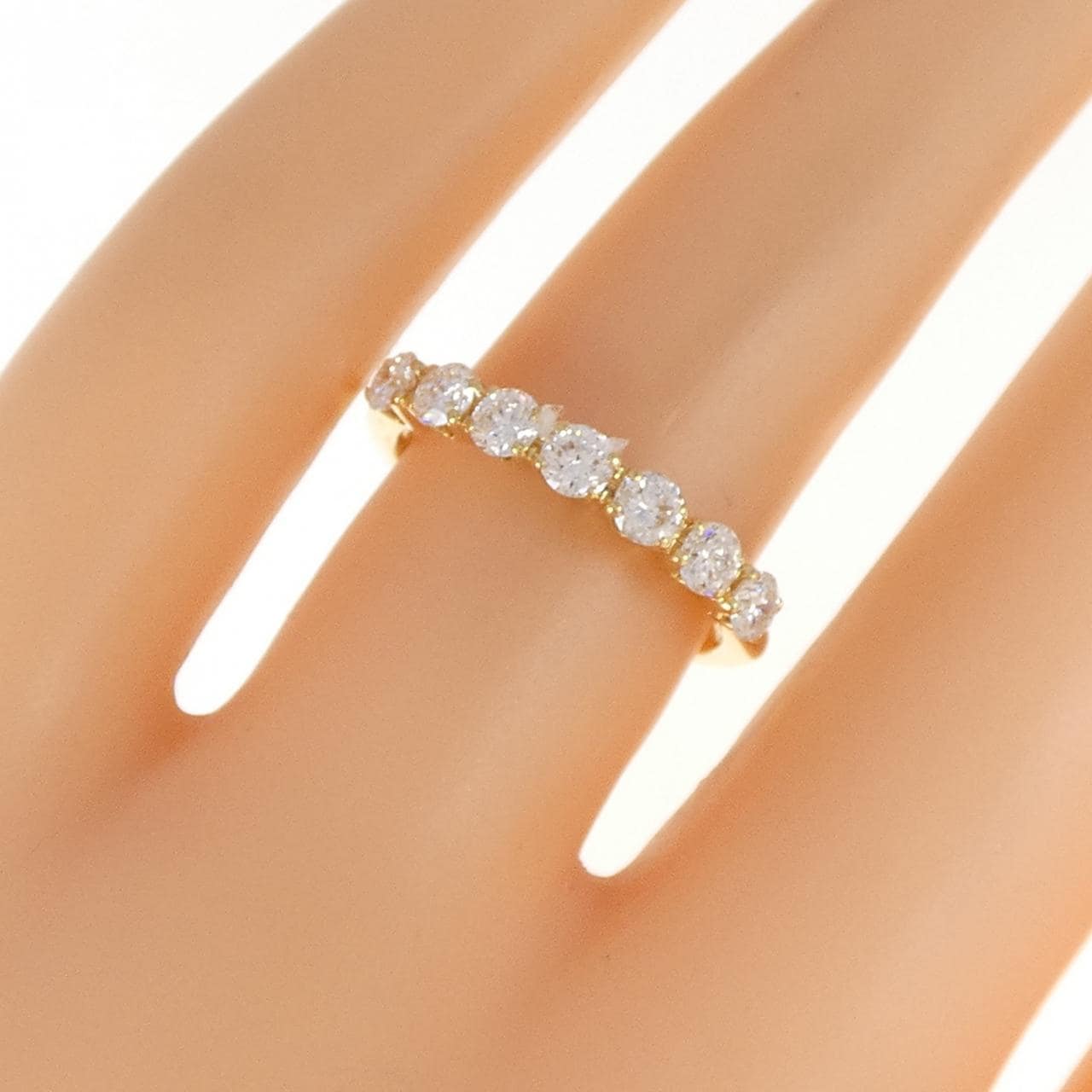 K18YG ダイヤモンド リング 0.70CT