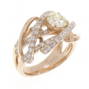 K18PG ダイヤモンド リング 0.582CT