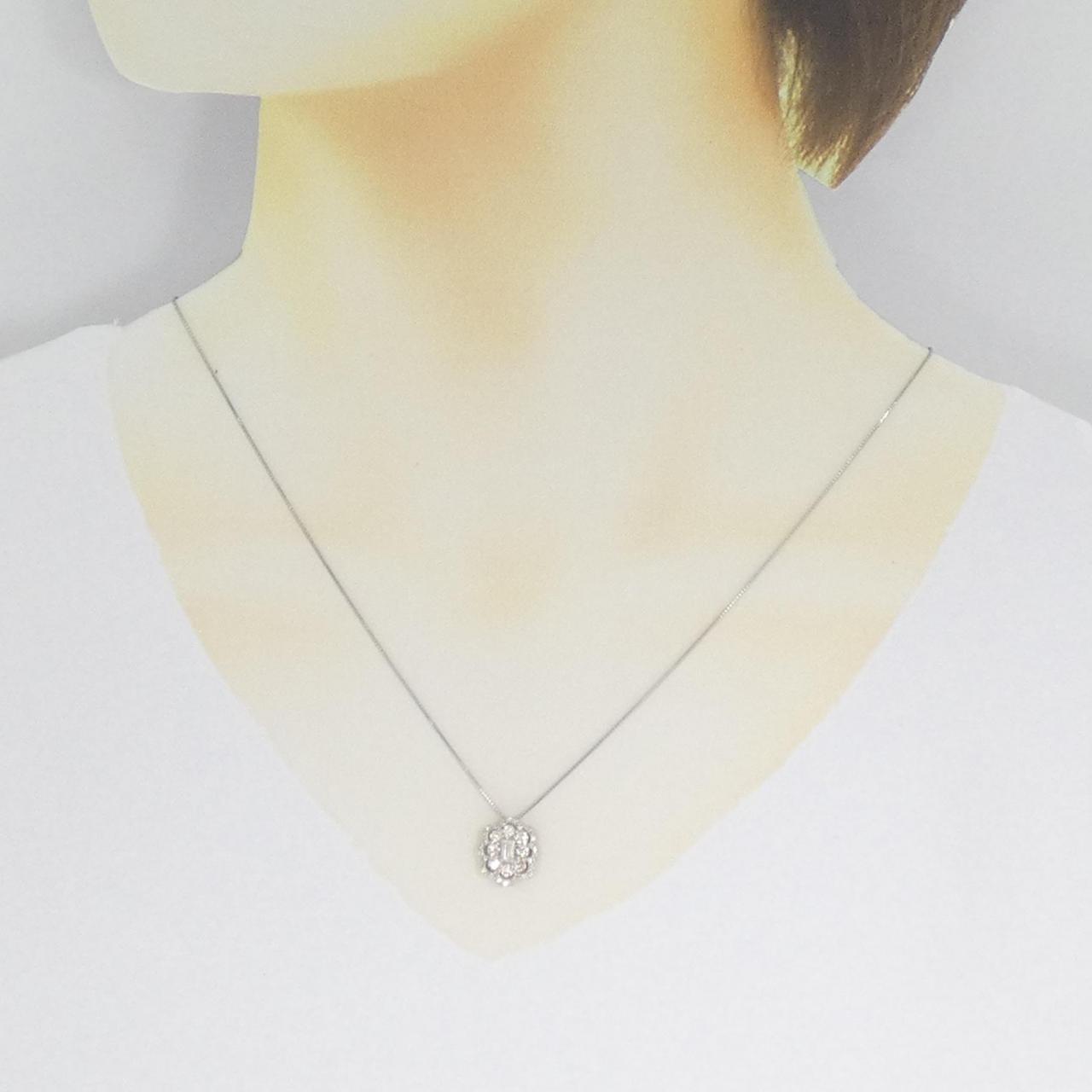 【新品】PT ダイヤモンド ネックレス 0.68CT