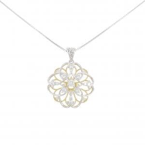 K18YG/K18WG ダイヤモンド ネックレス 0.33CT
