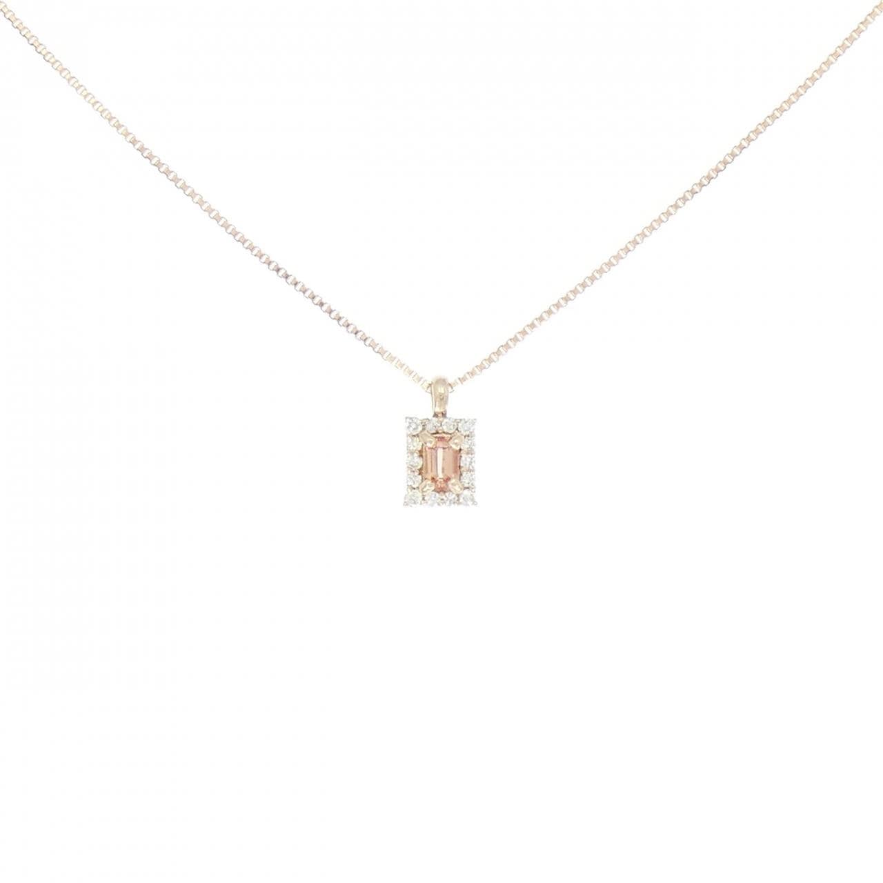 K18PG サファイヤ ネックレス 0.098CT