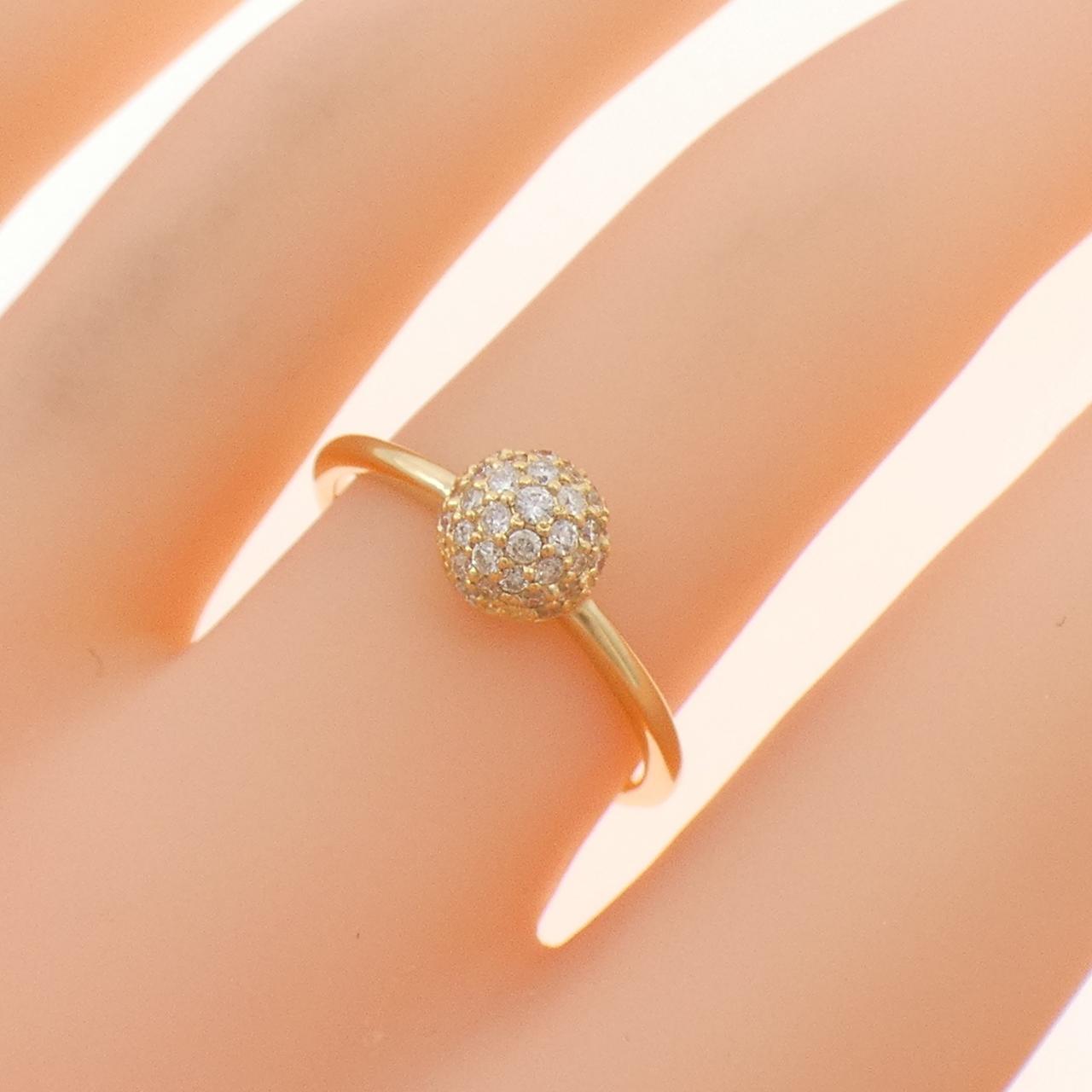 【リメイク】K18YG ダイヤモンド リング 0.30CT