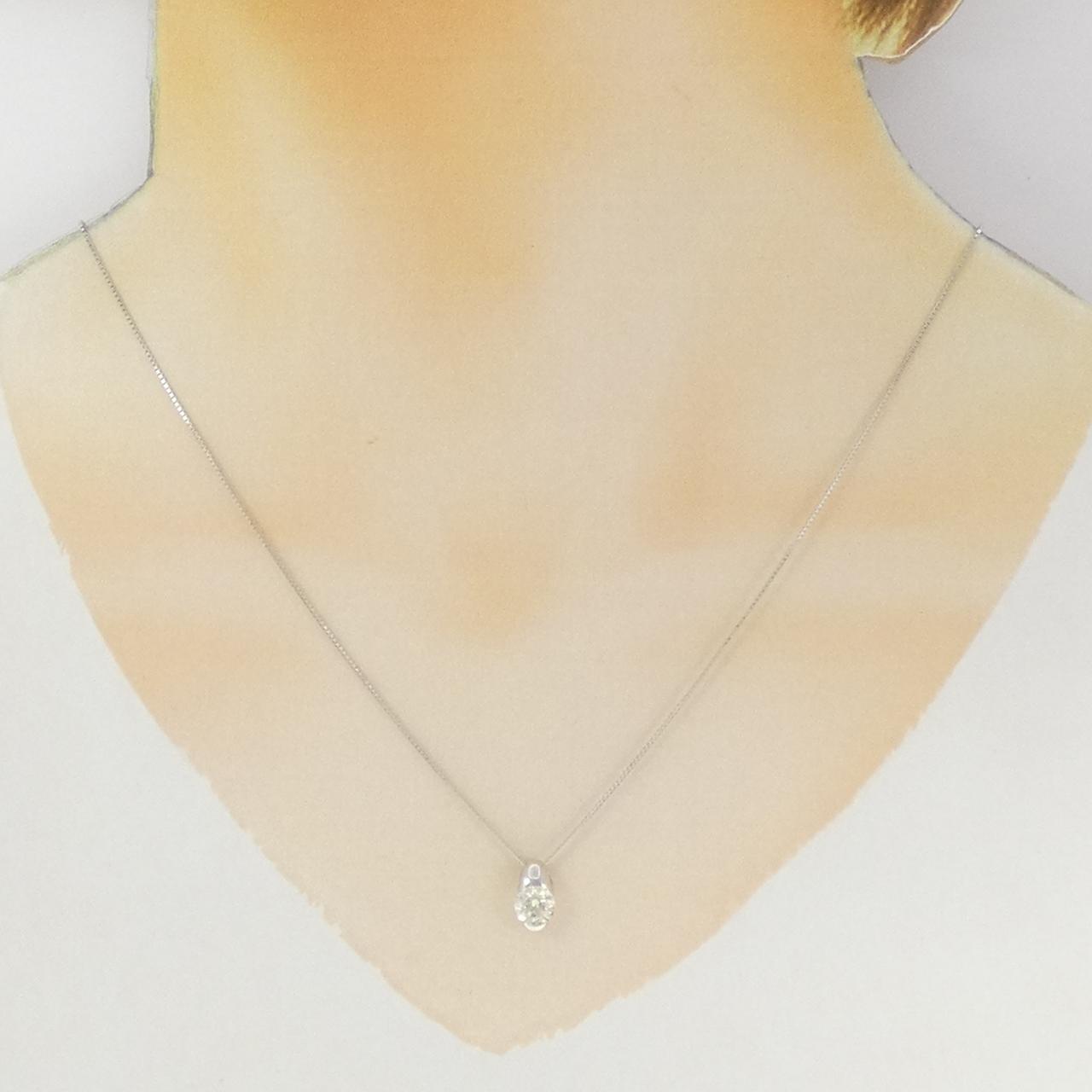 K18WG ダイヤモンド ネックレス 0.75CT