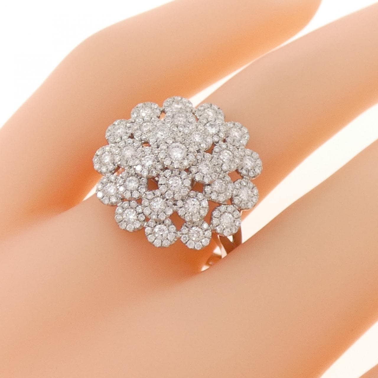 K18WG ダイヤモンド リング 0.99CT