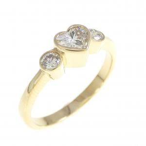 K18YG ハート ダイヤモンド リング 0.50CT