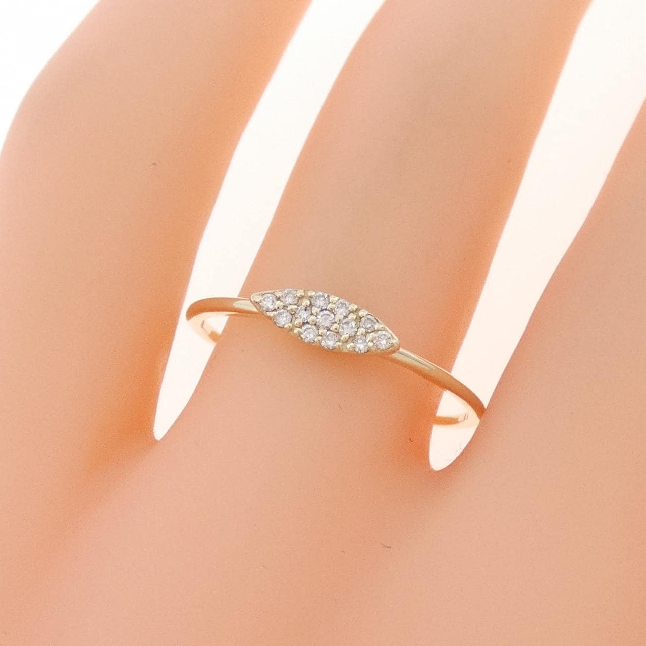 K10YG ダイヤモンド リング 0.06CT