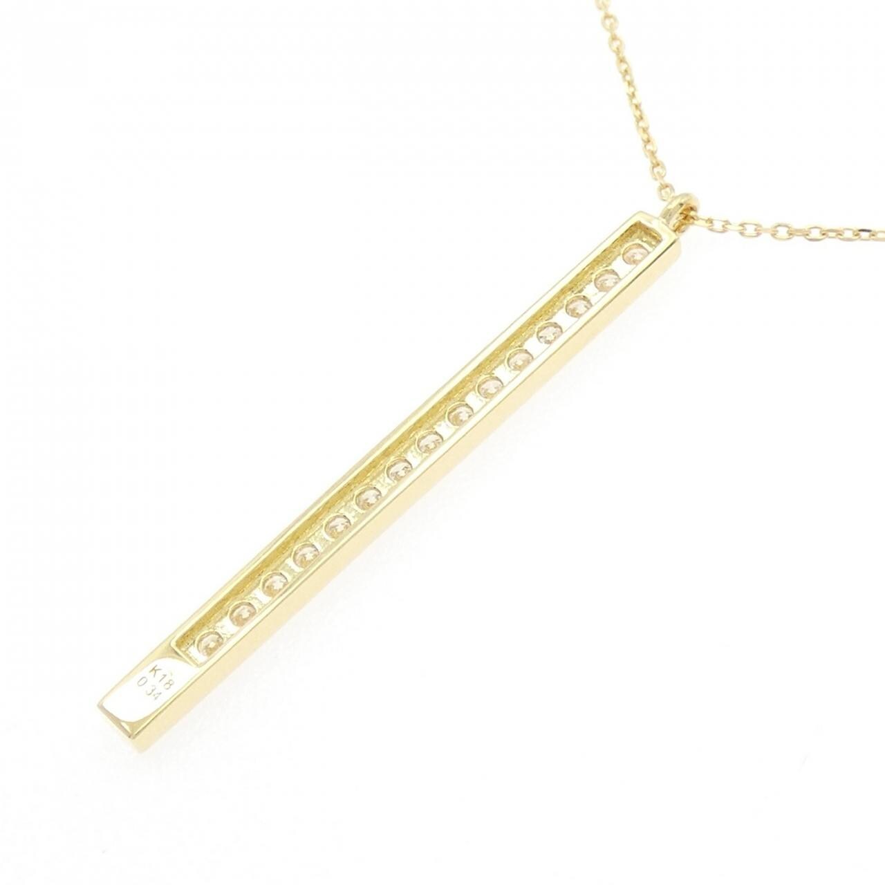 K18YG ダイヤモンド ネックレス 0.34CT
