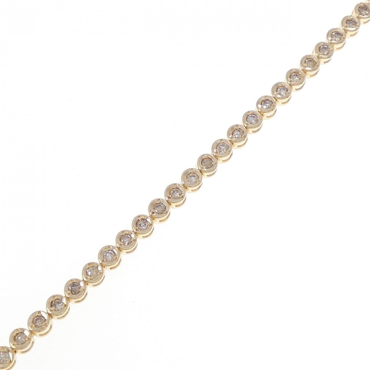 K18YG ダイヤモンド ブレスレット 1.00CT