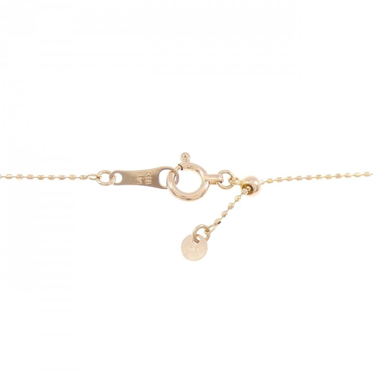 K18PG ソリティア ダイヤモンド ネックレス 0.10CT