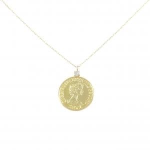 K18YG ダイヤモンド ネックレス 0.03CT