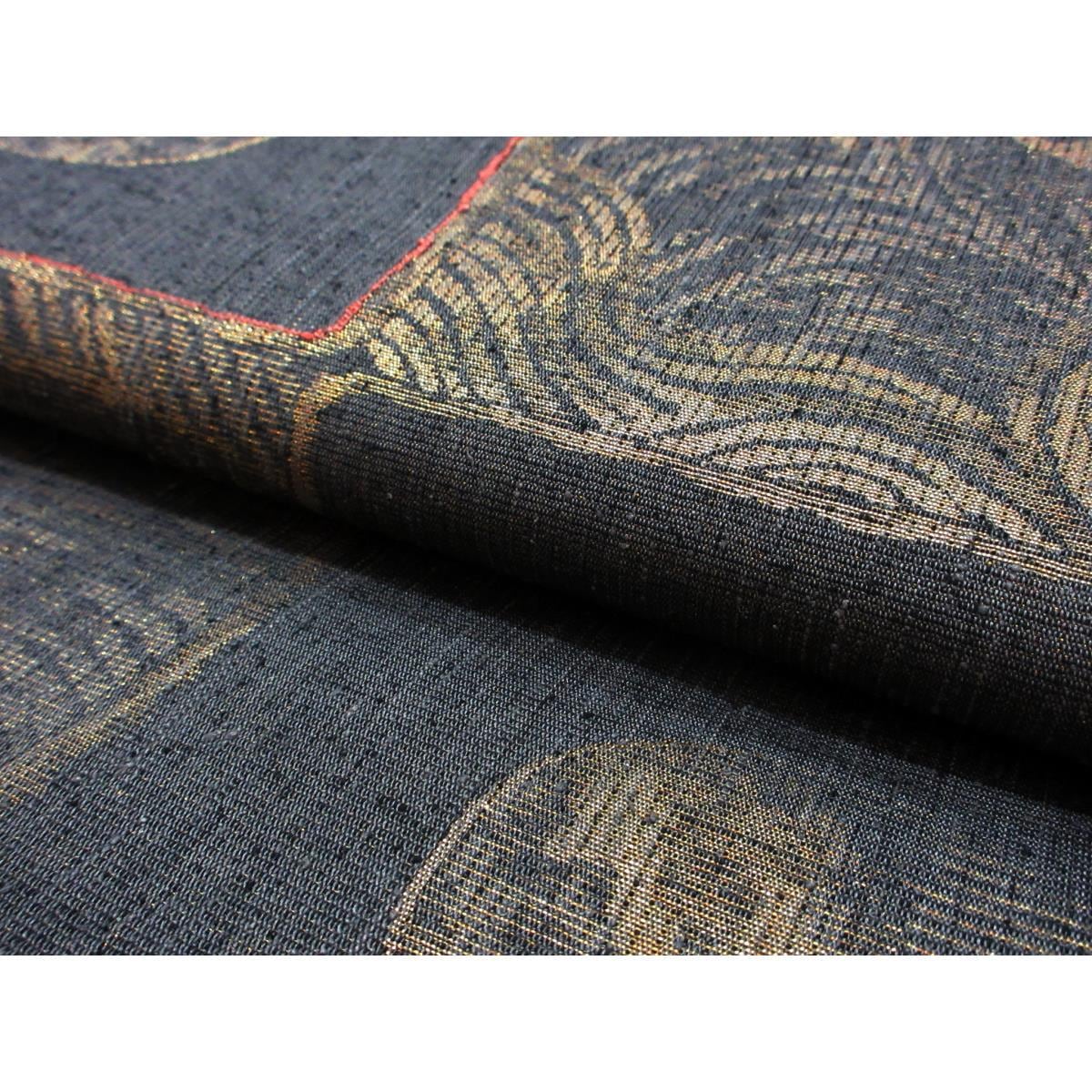 袋帯　紬織　芯なし仕立