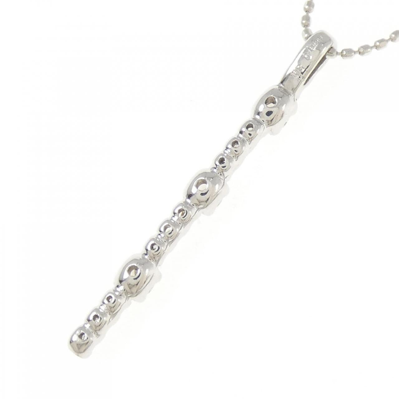 K18WG ダイヤモンド ネックレス 0.30CT