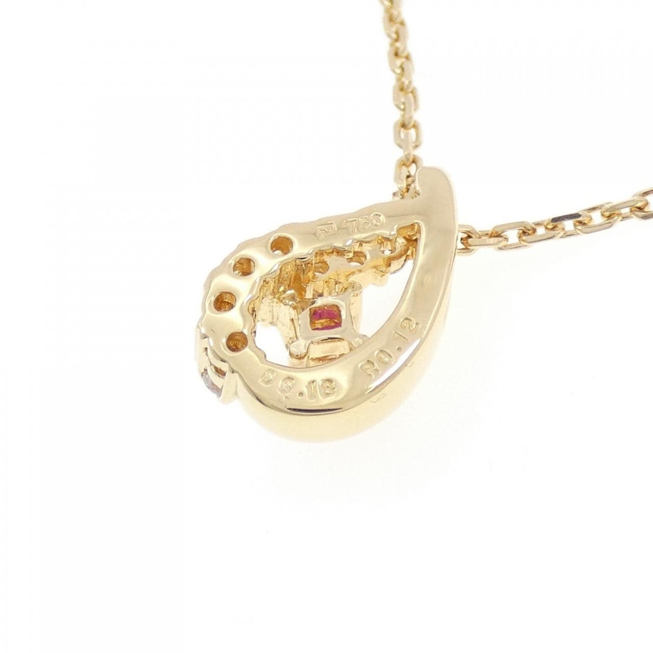 ポーラ ルビー ネックレス 0.12CT