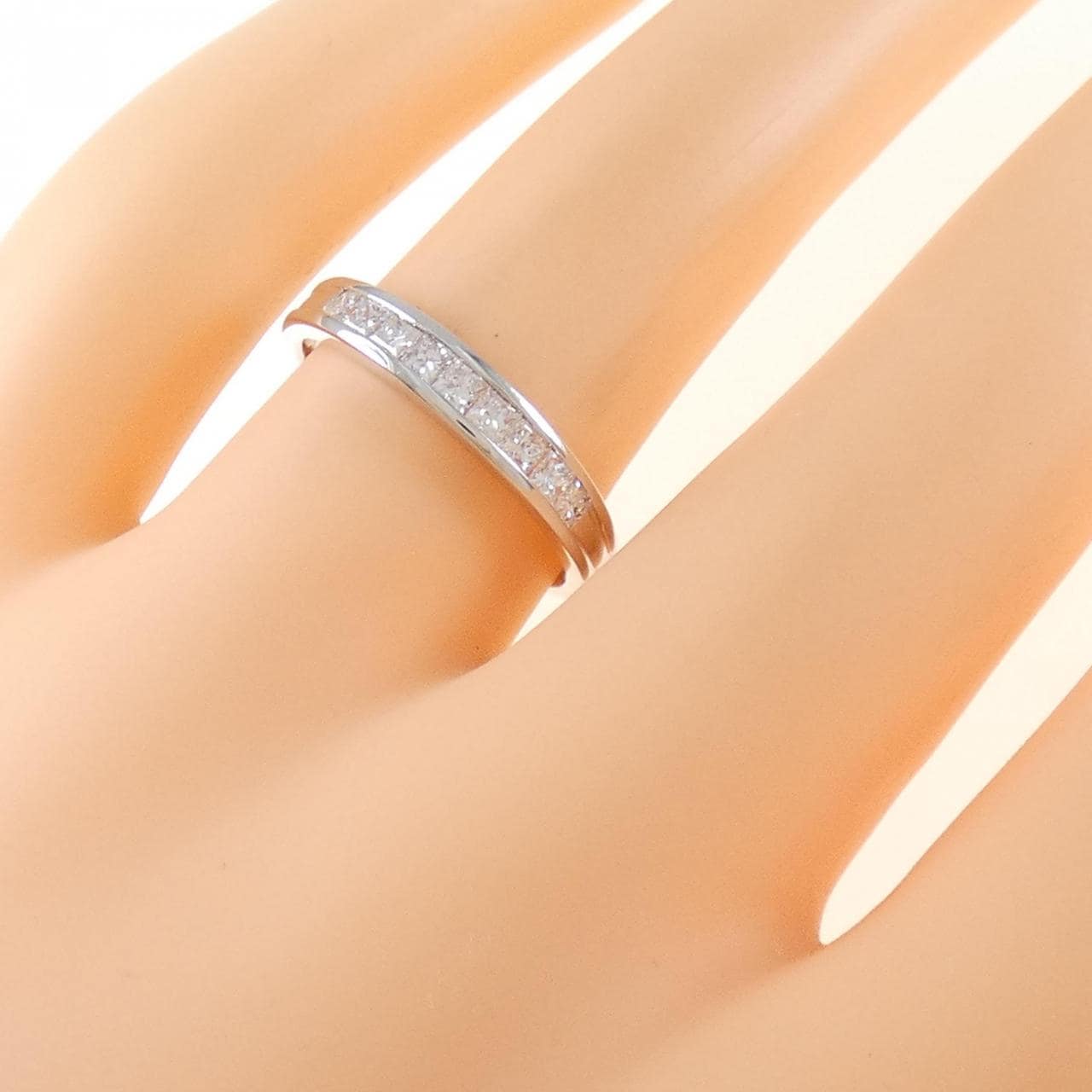 K18WG ダイヤモンド リング 0.35CT