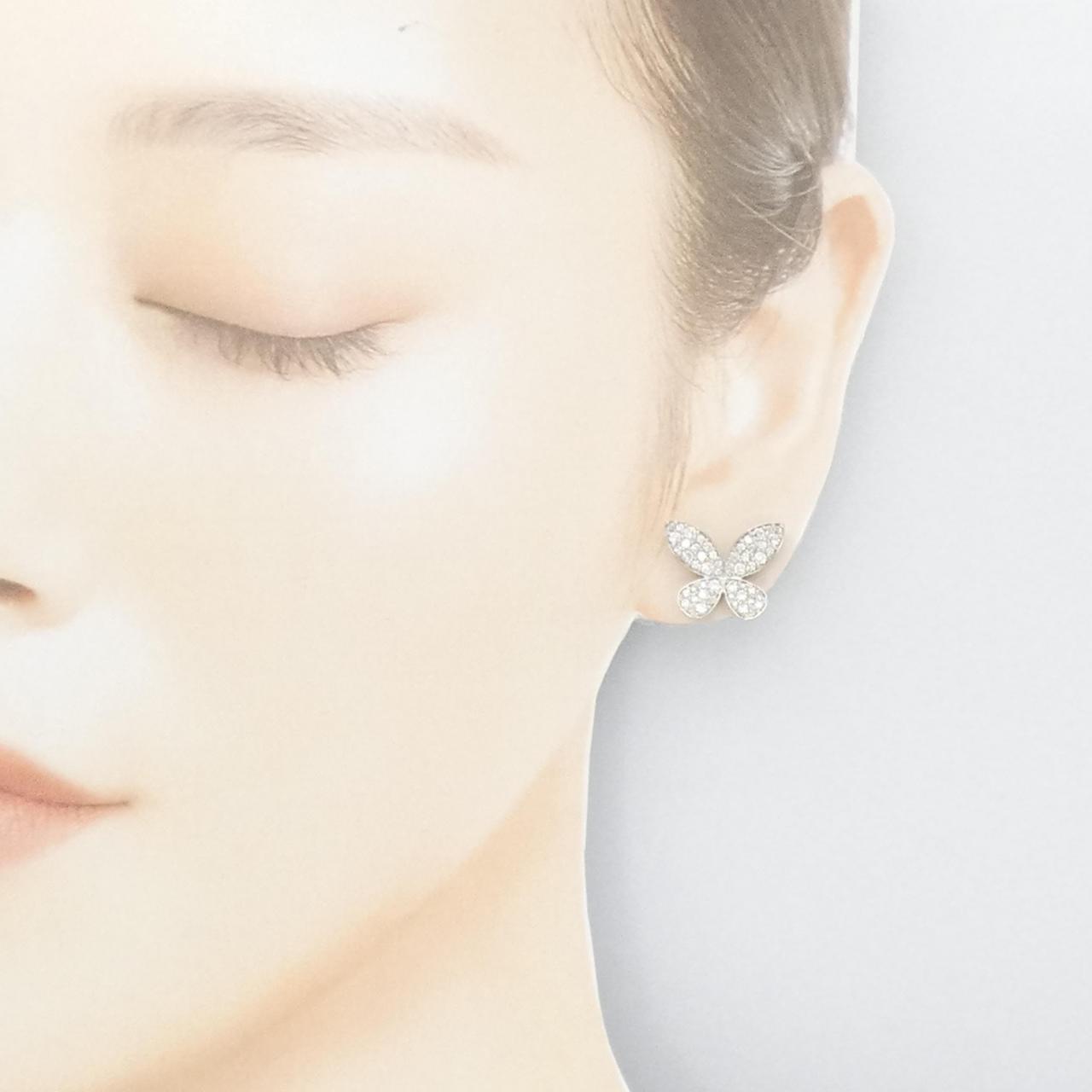 コメ兵｜【新品】PT900 バタフライ パヴェ ダイヤモンド ピアス 1.20CT  