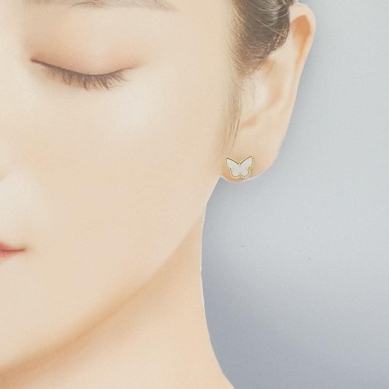 ヴァンクリーフ&アーペル スウィートアルハンブラ パピヨン ピアス