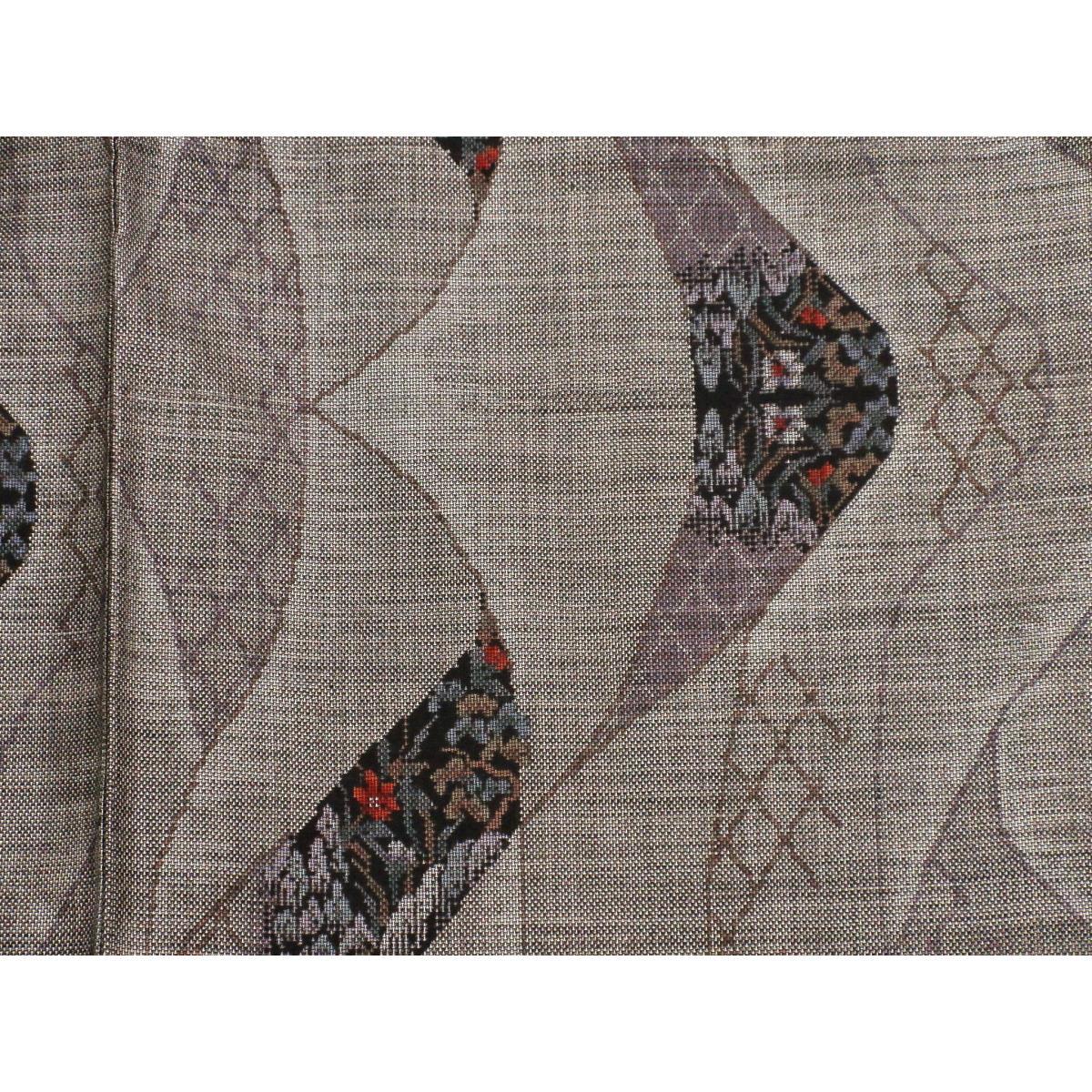 紬　九マルキ　身幅Ｌ寸【大島紬】