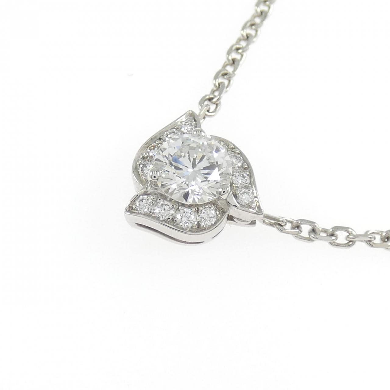 カルティエ ペダル ネックレス 0.56CT F VVS2