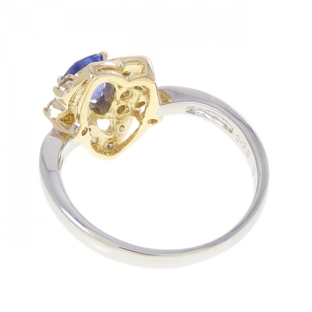 PT850/K18YG サファイヤ リング 0.73CT