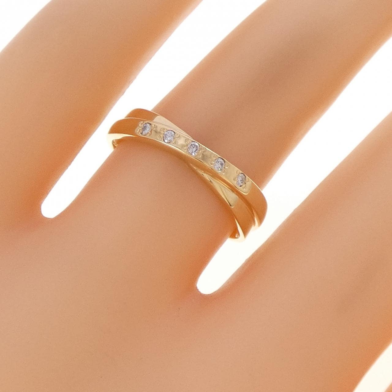 K18YG ダイヤモンド リング 0.04CT