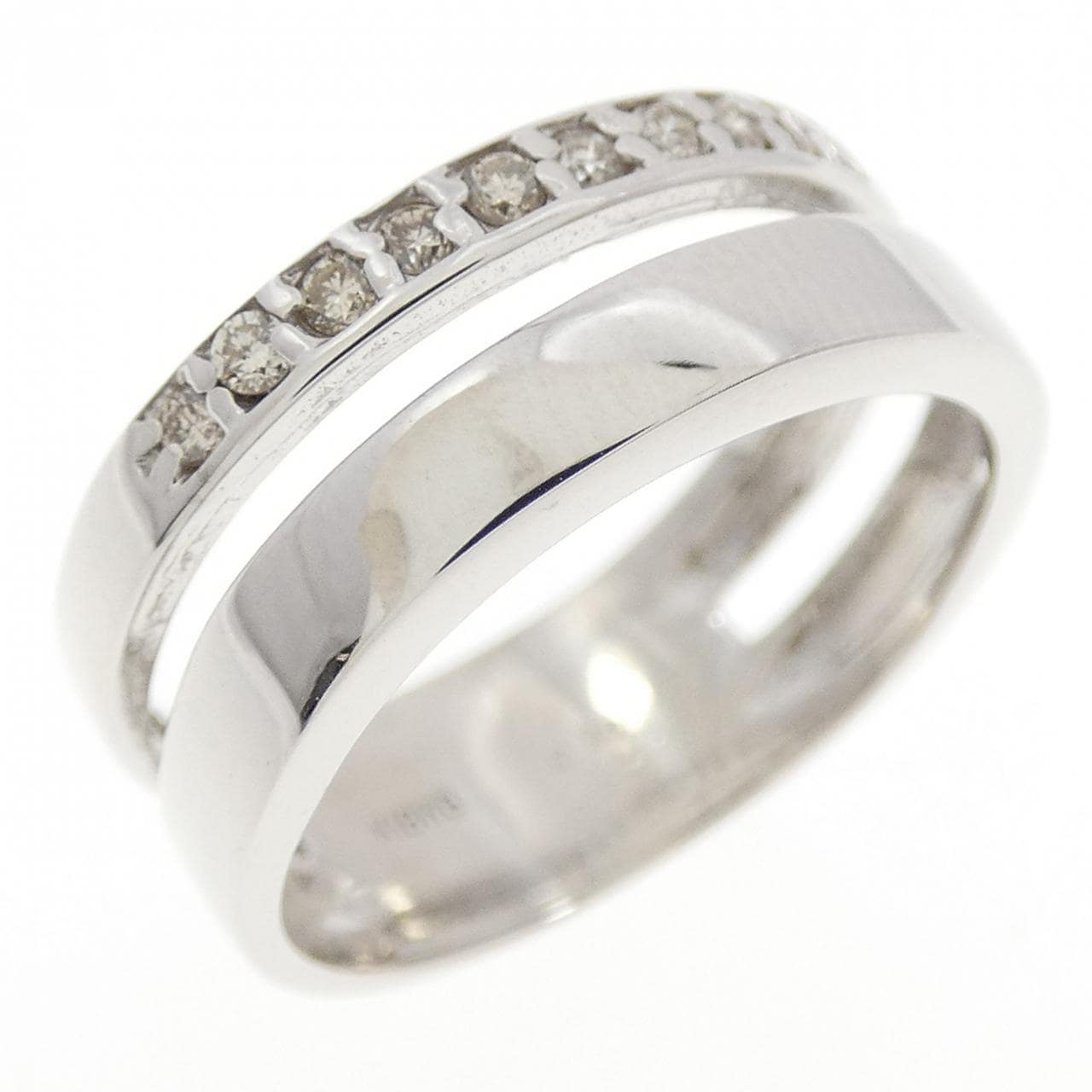 K18WG ダイヤモンド リング 0.10CT
