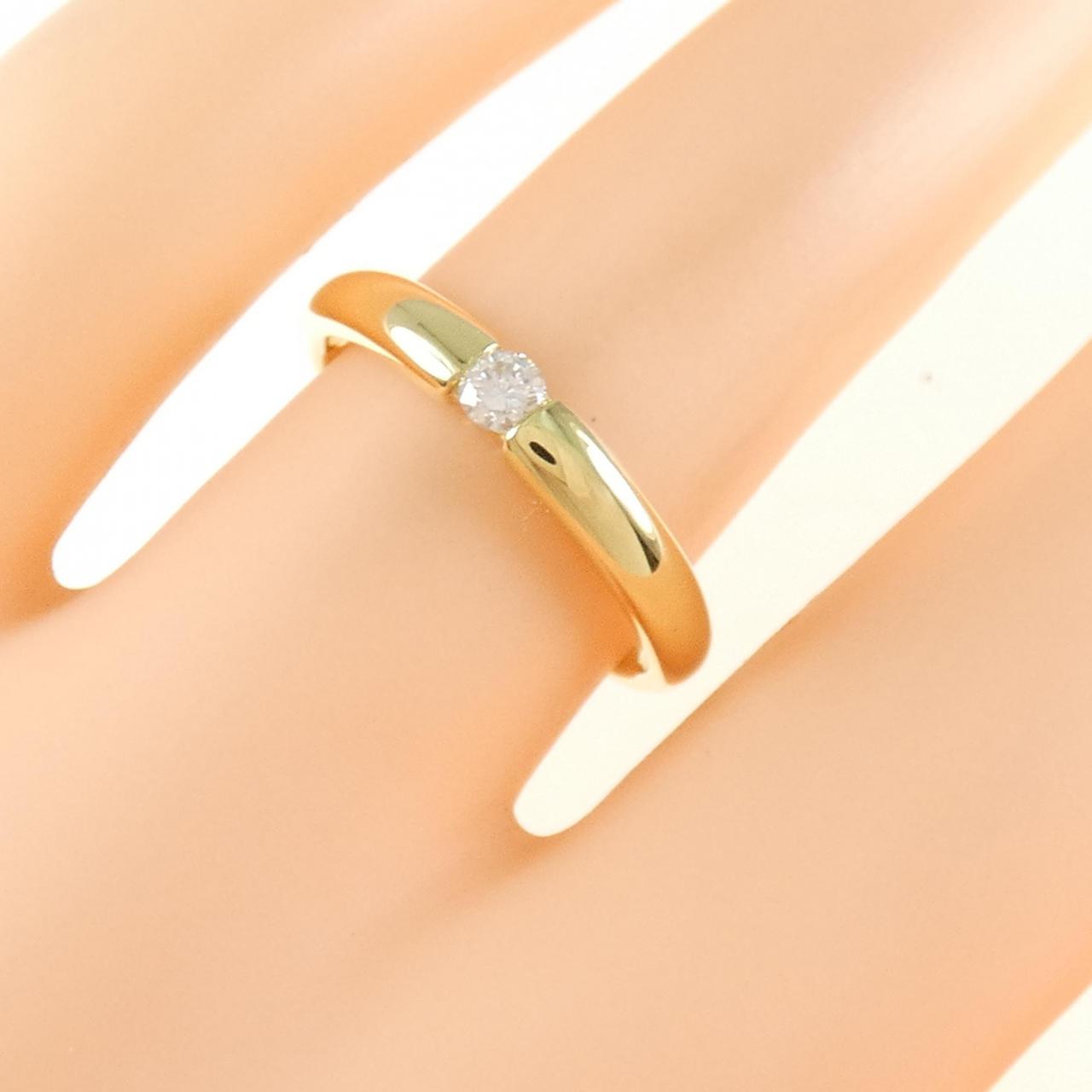 K18YG ダイヤモンド リング 0.09CT