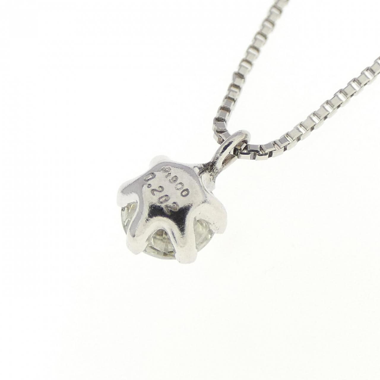 PT Solitaire Diamond Necklace 0.202CT