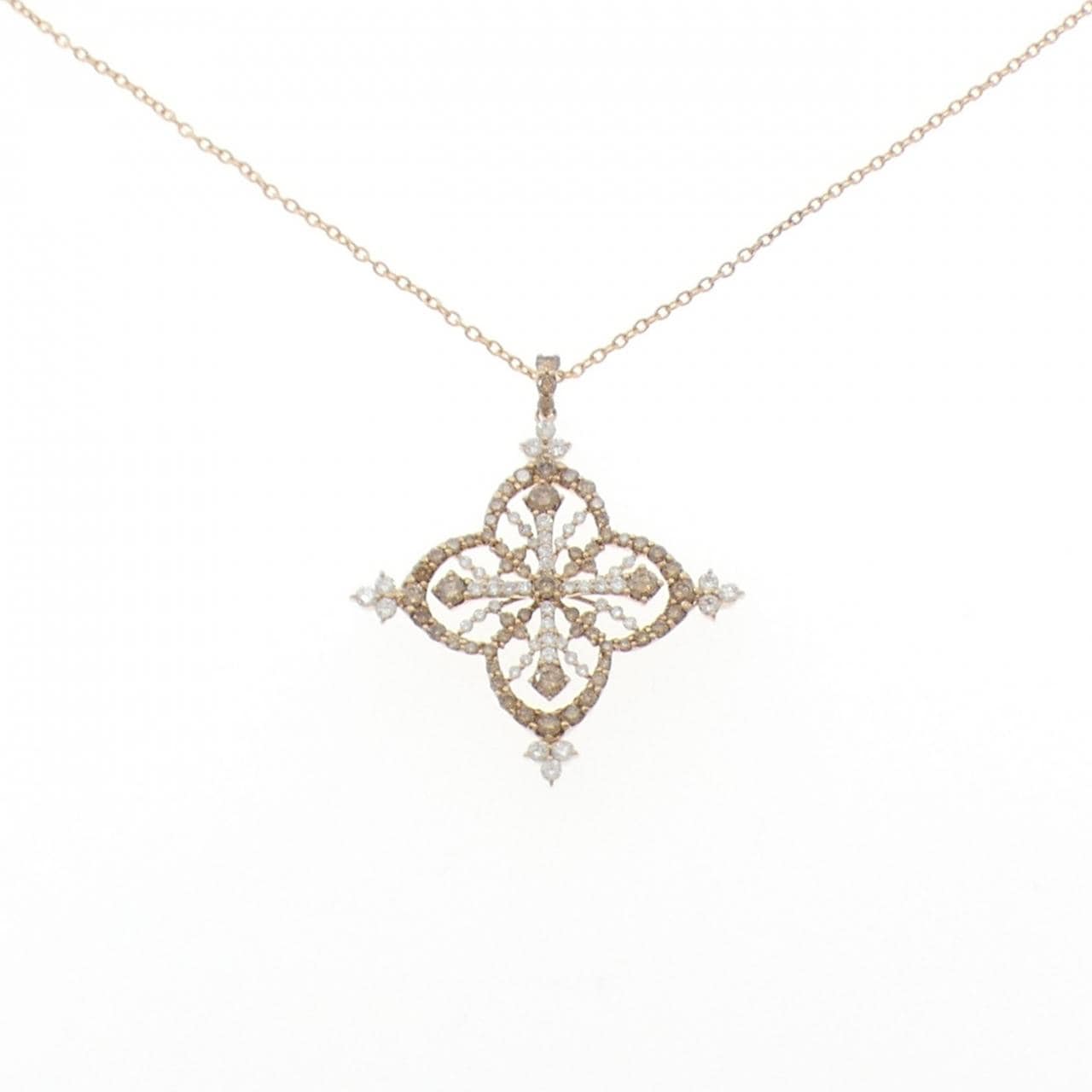 K18PG ダイヤモンド ネックレス 1.00CT