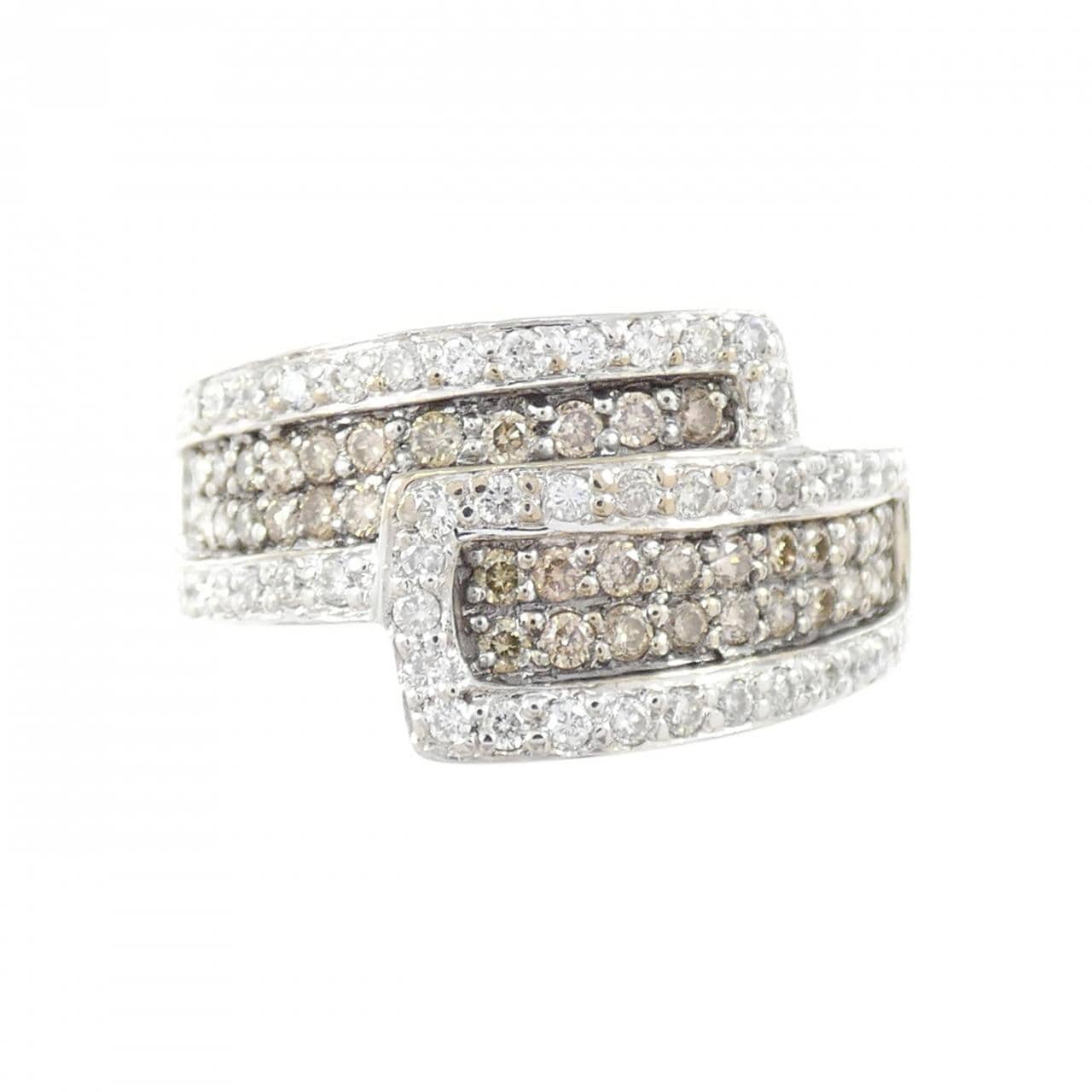 K18WG/K18BG ダイヤモンド リング 0.37CT