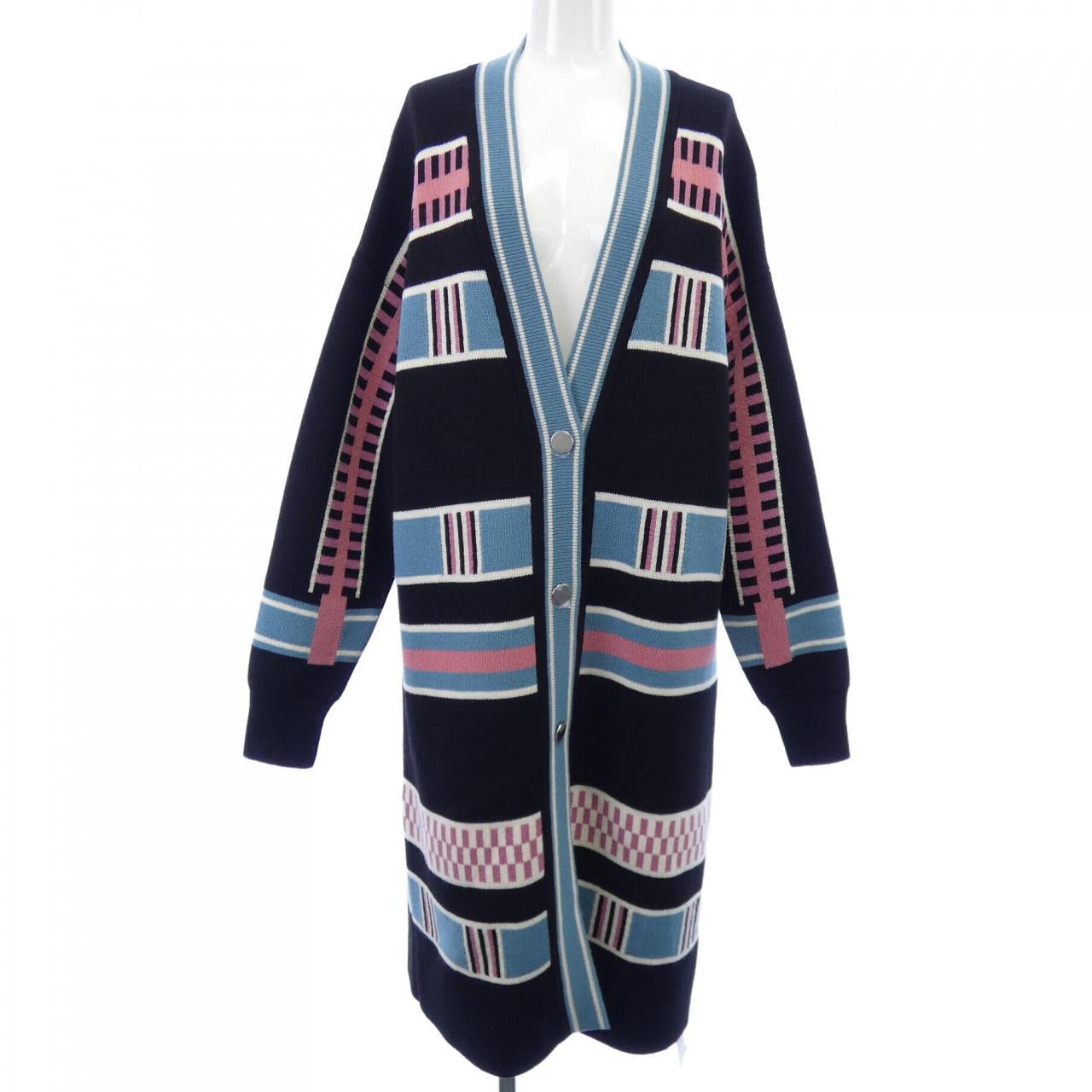 エルメス HERMES LETTRES EQUESTRES 4H2125D8 ロングカーディガン