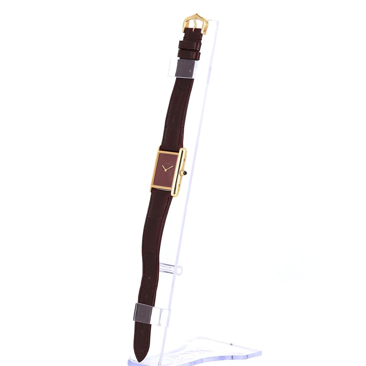 カルティエ タンク ルイ カルティエLM YG WGTA0190 YG 手巻