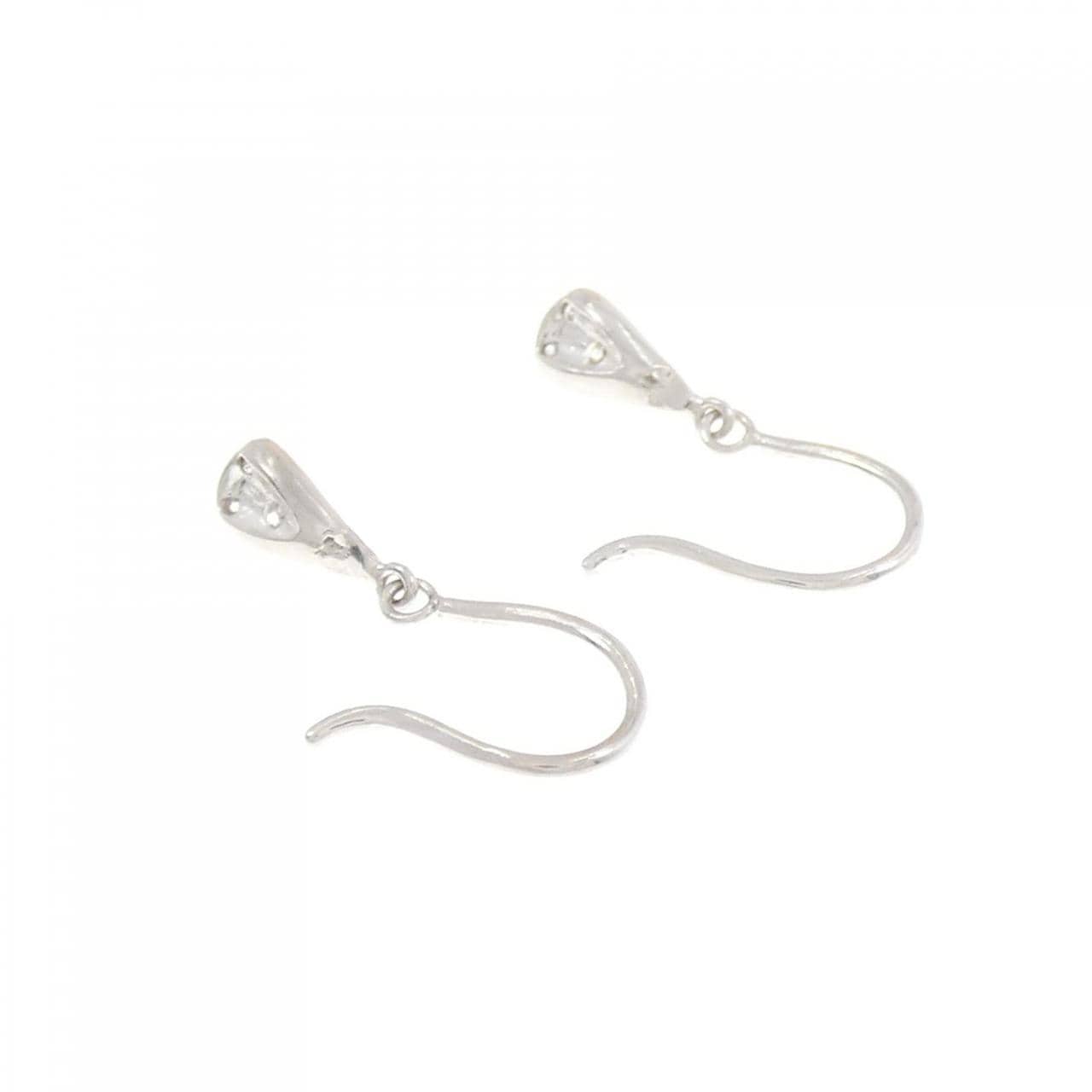 K18WG ダイヤモンド ピアス 0.14CT